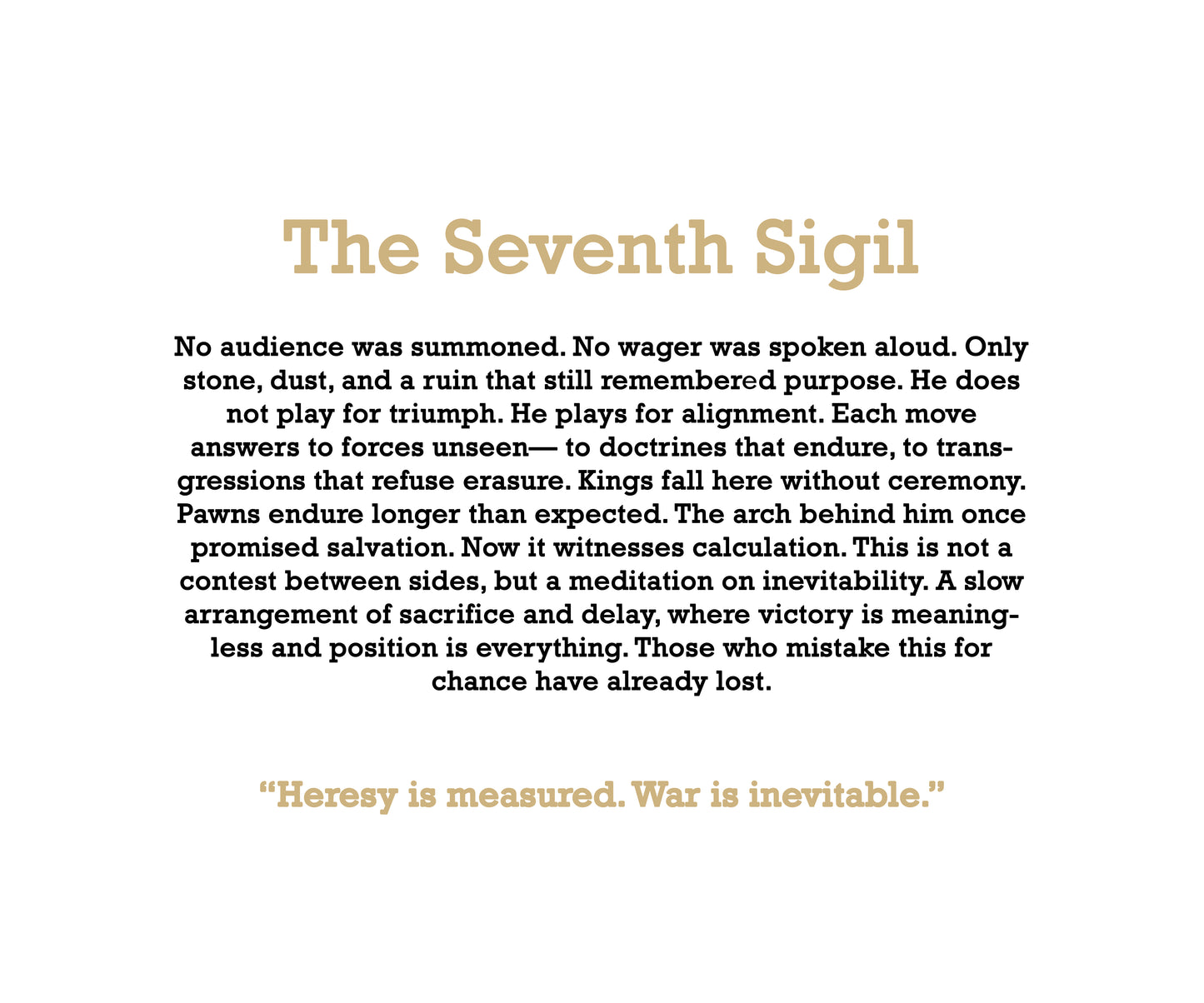 The Seventh Sigil