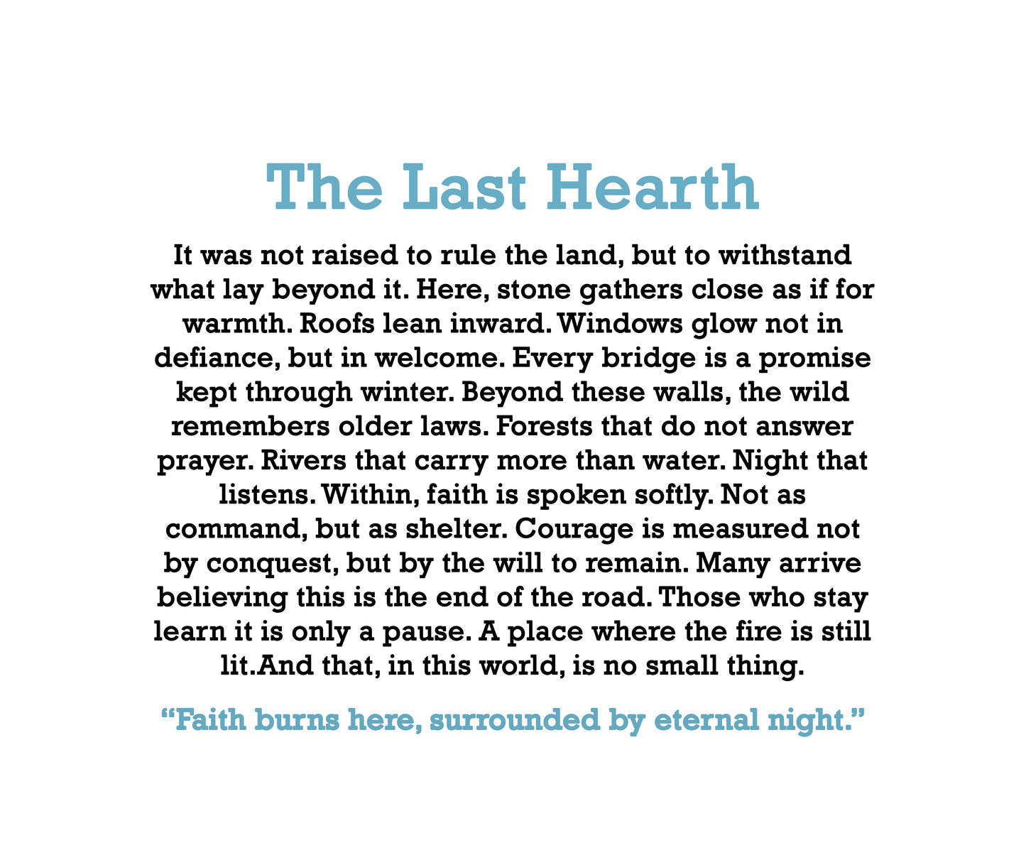 The Last Hearth