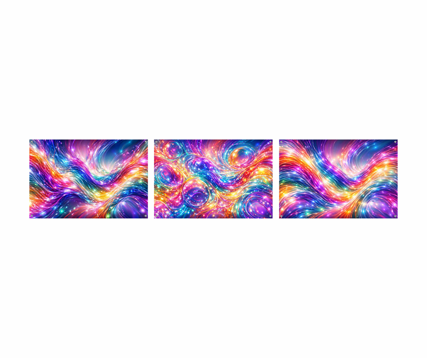 Colorfull Waves Tile Horizontal