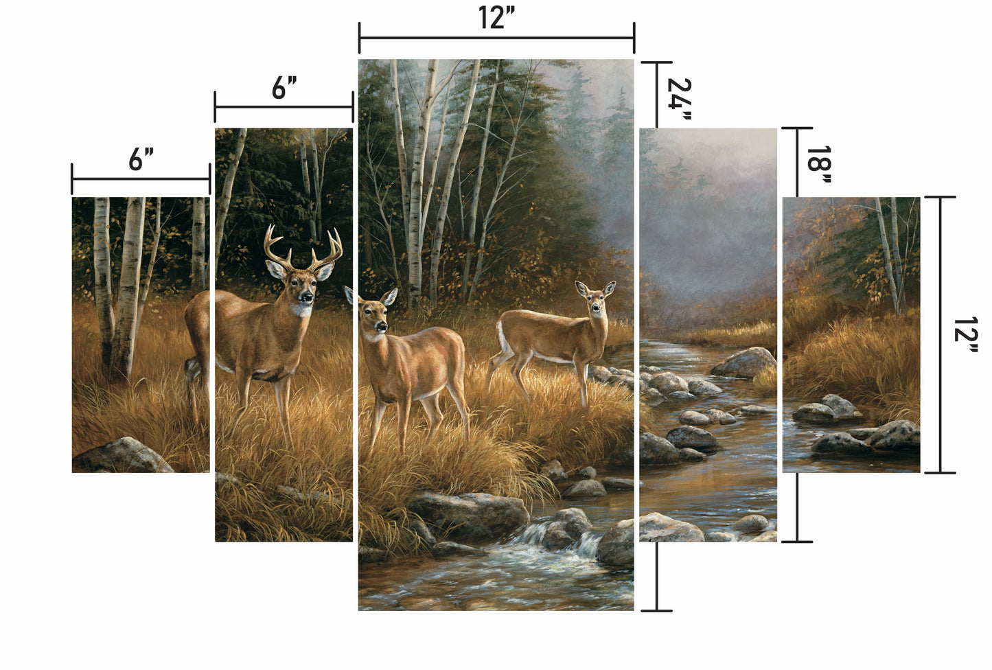 October Mist-Whitetail Deer