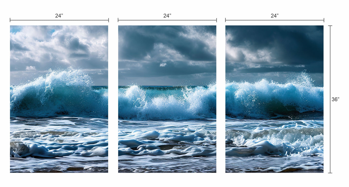 Sea and Waves Tiled