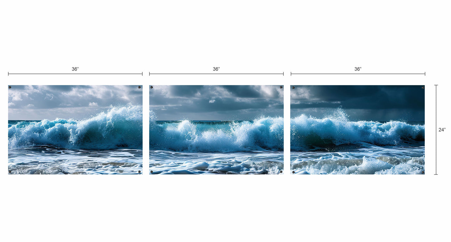 Sea Waves Tile Horizontal