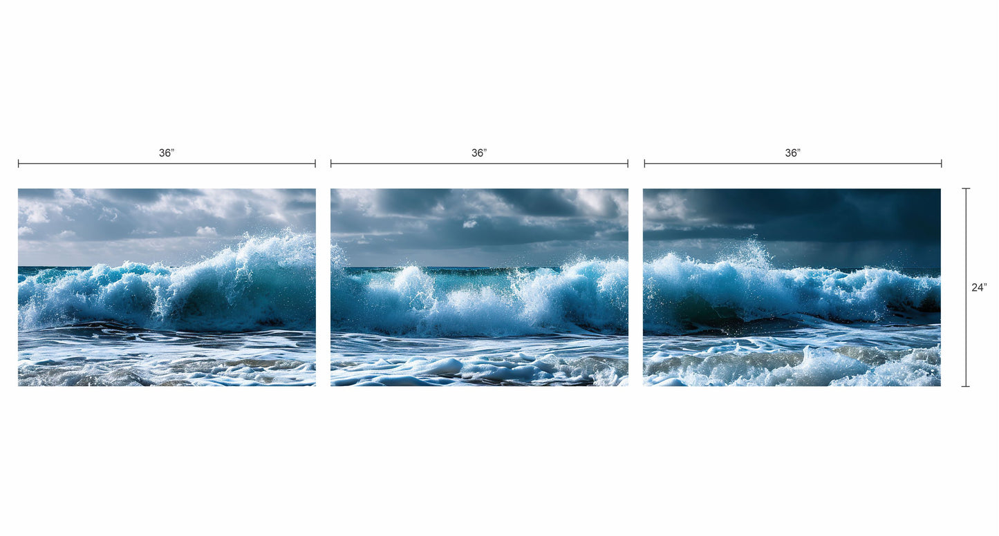 Sea Waves Tile Horizontal