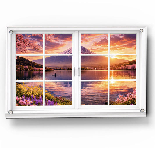 Pink Mont Fuji Firefly- Panel Window