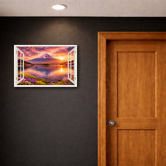 Pink Mont Fuji Window