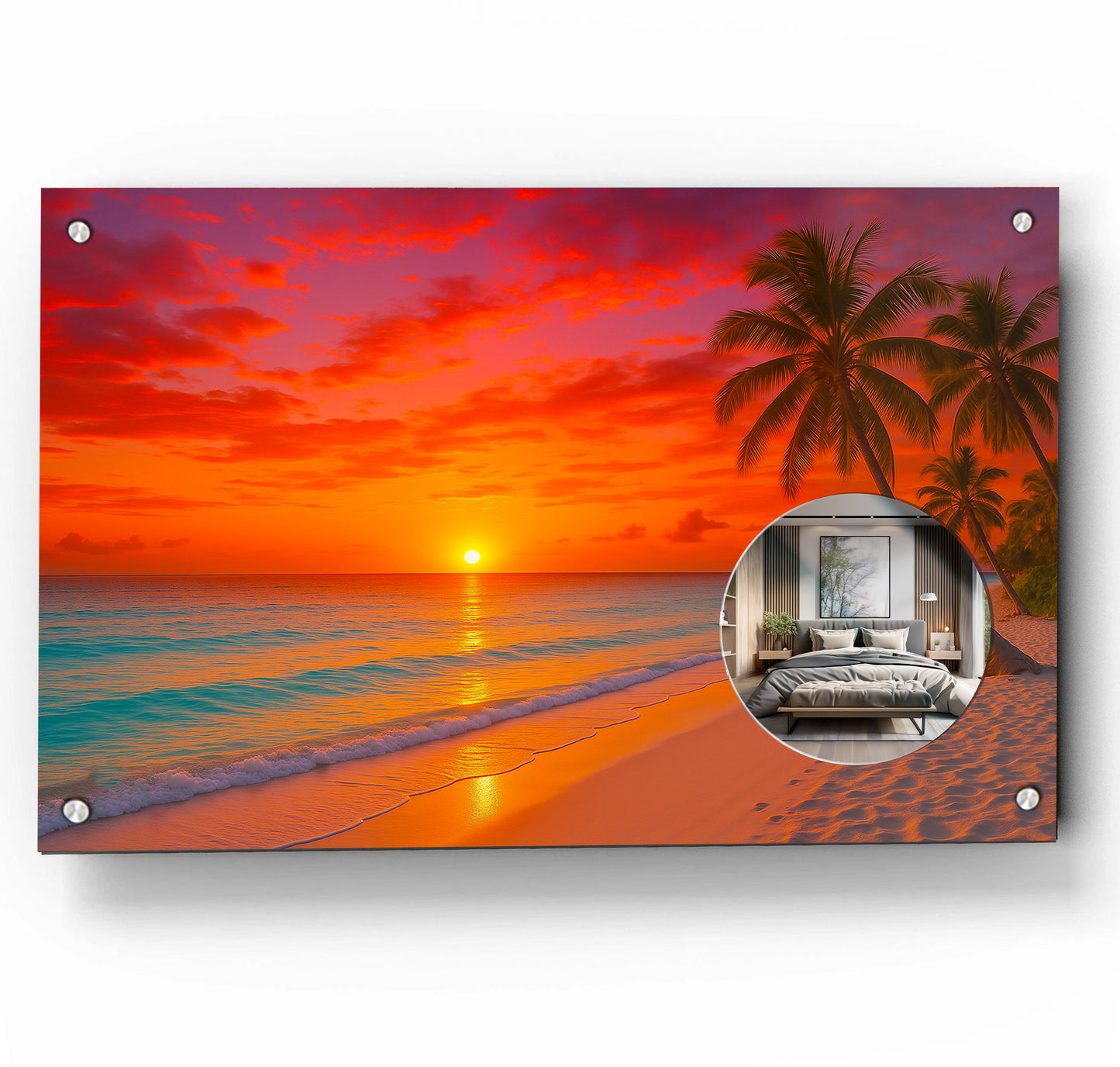 Sea Sunset w/ Mirror