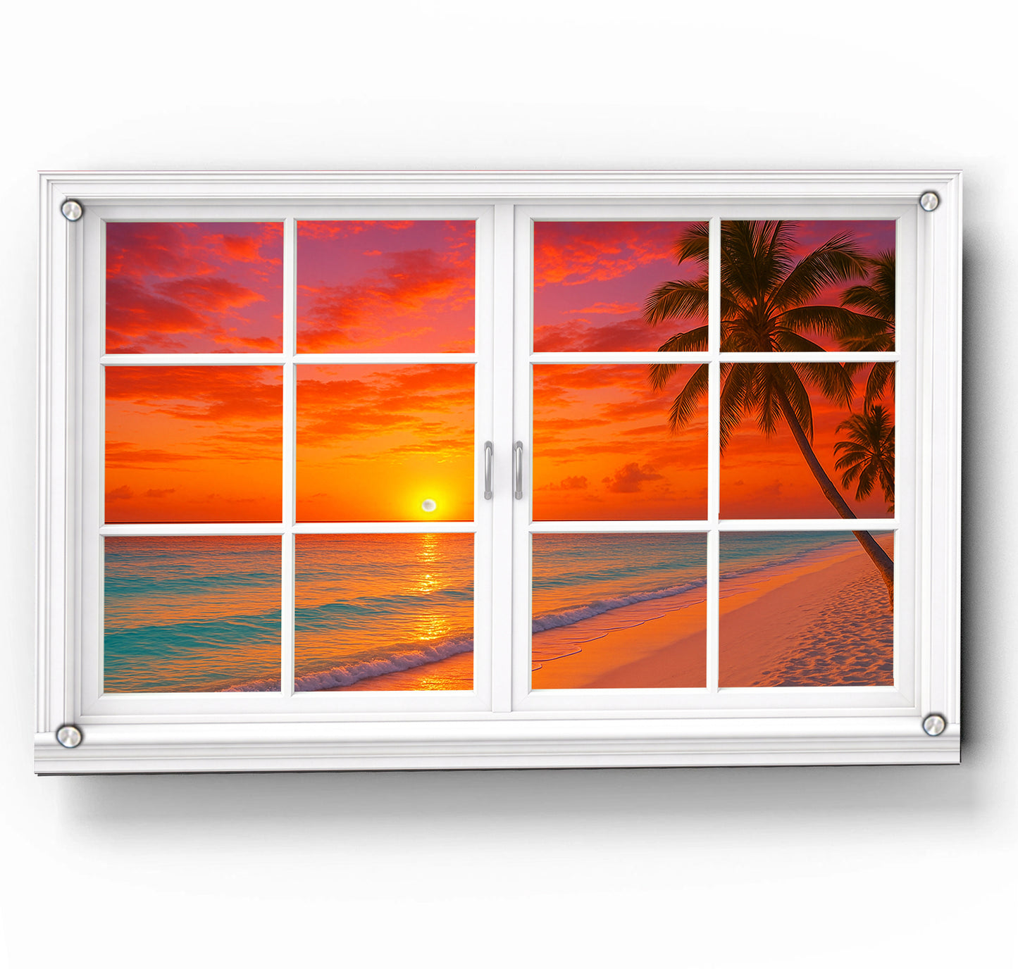 Sea Sunset - Panel Window