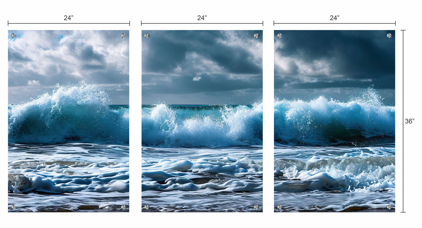 Sea and Waves Tiled