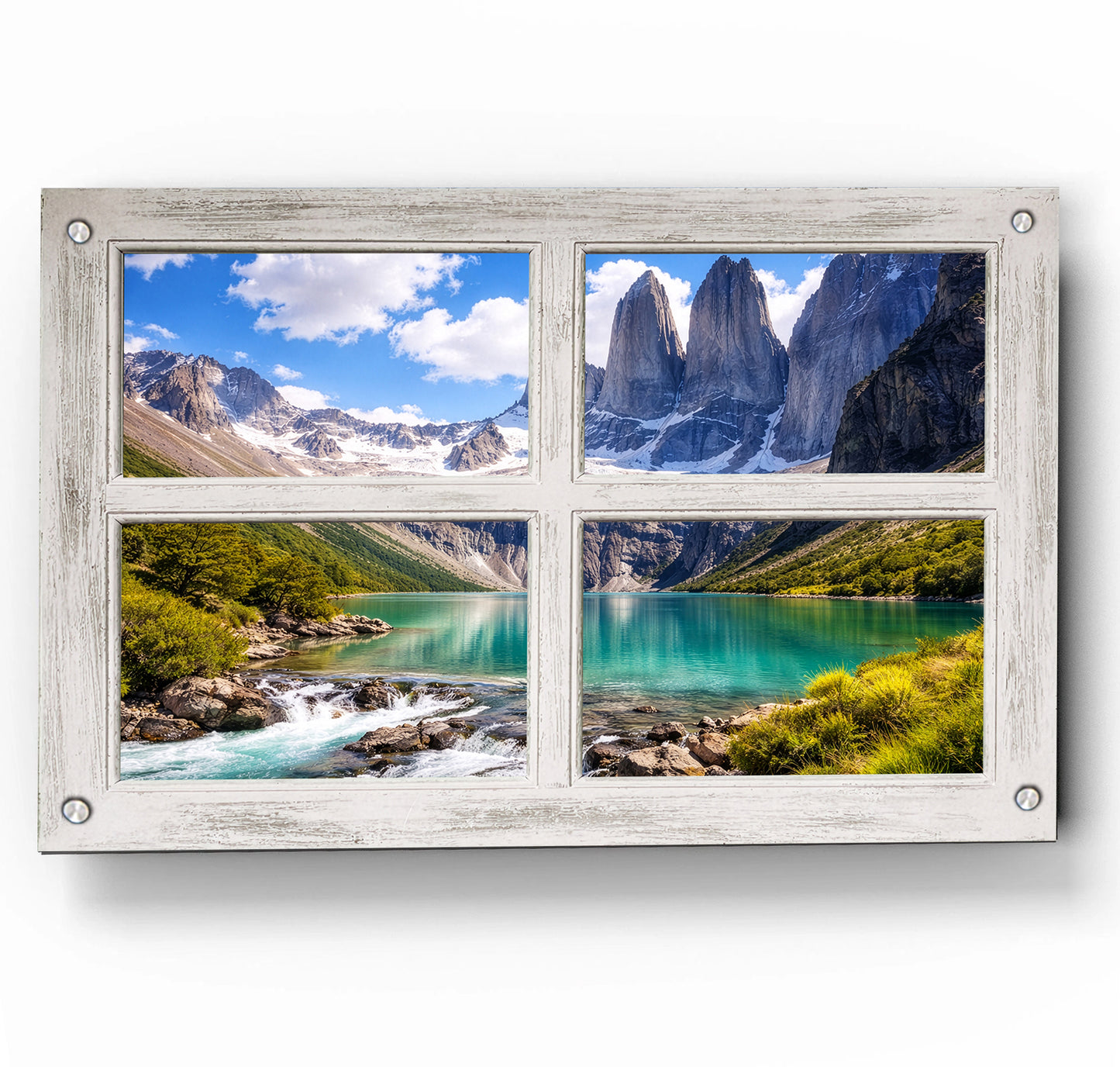 Towers of Paine- Four Panel Window