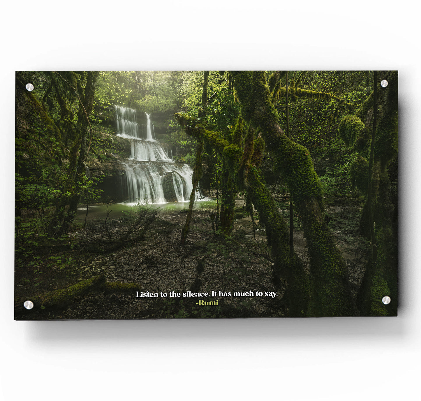 Whispering Falls  w/ Quote