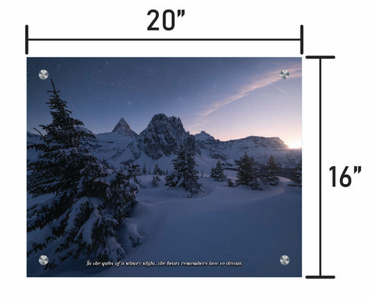 Whispers of a Wintry Night  w/ Quote