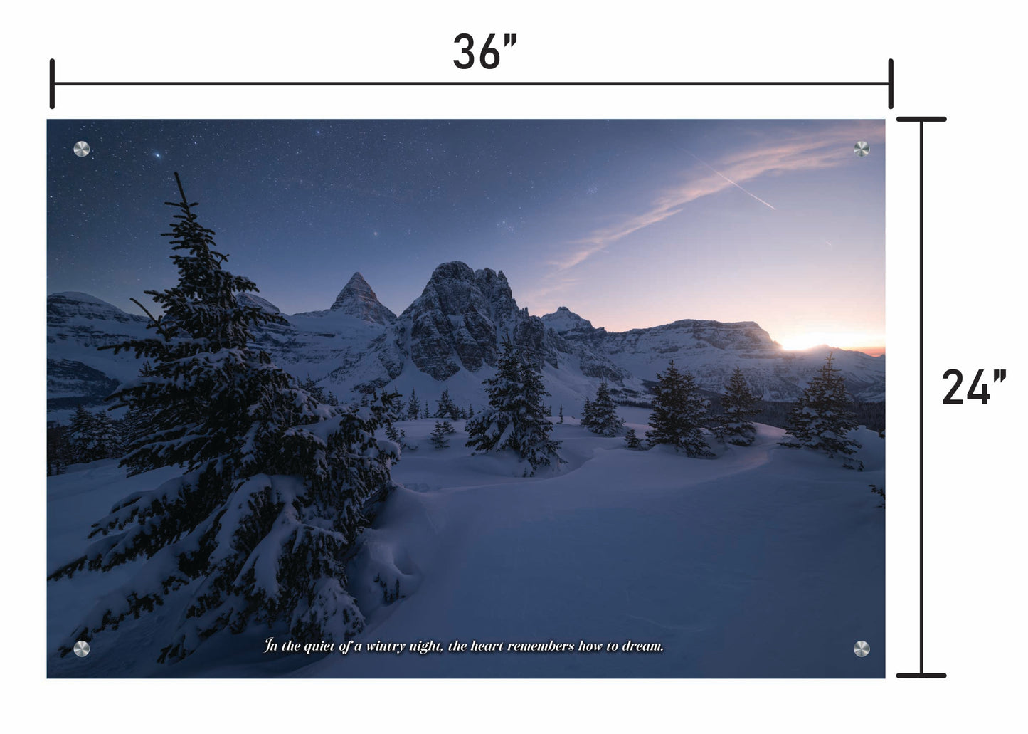 Whispers of a Wintry Night  w/ Quote