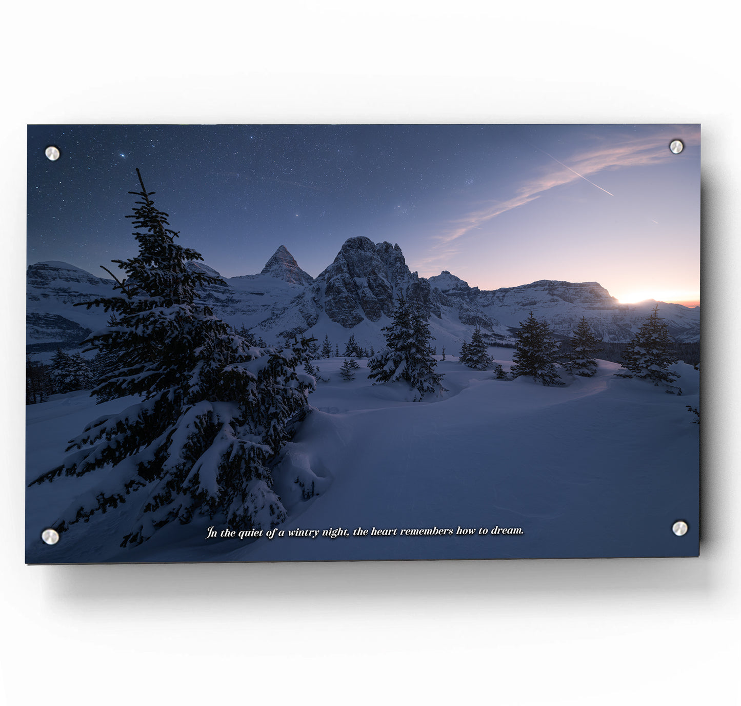 Whispers of a Wintry Night  w/ Quote