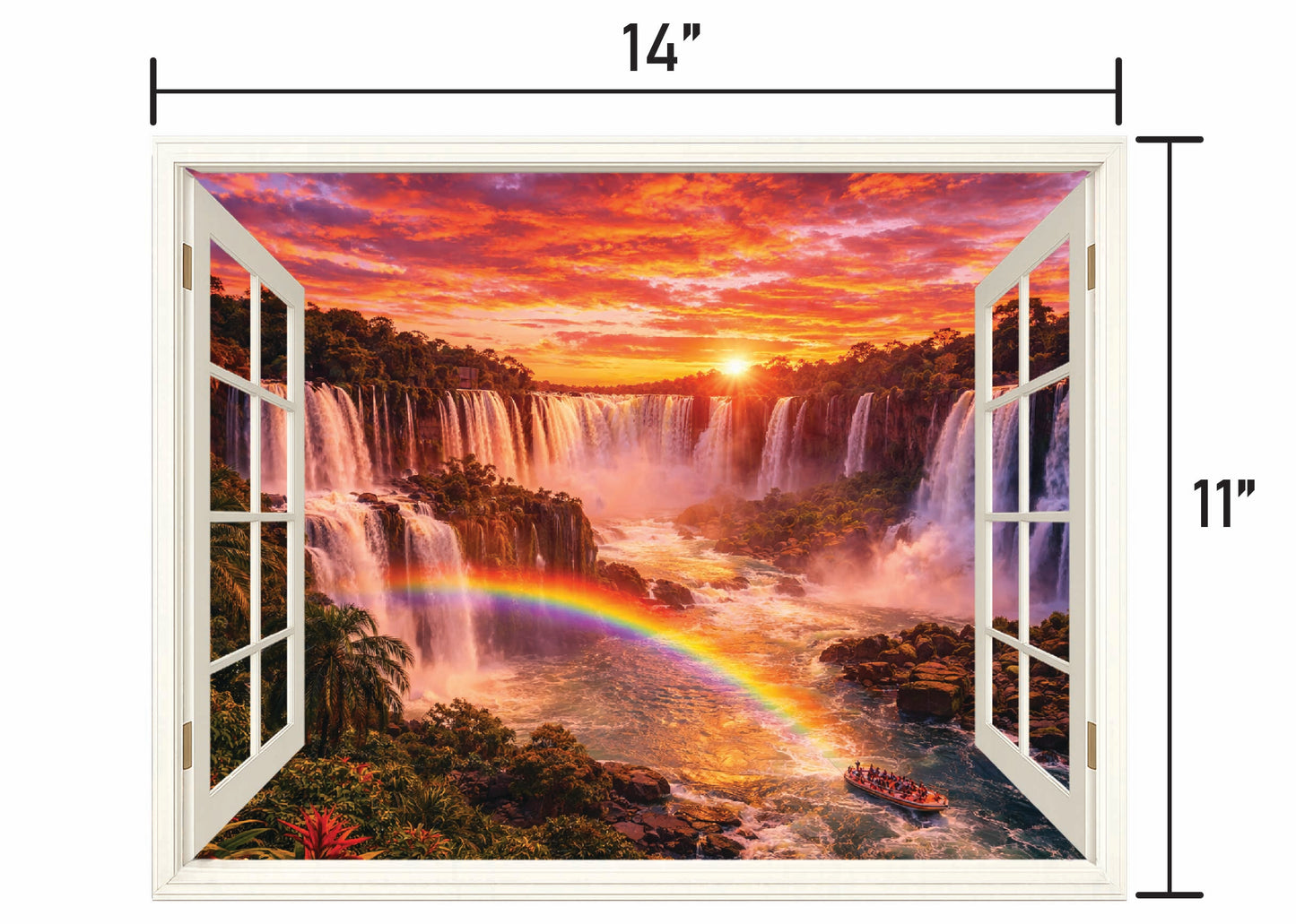 Iguazu Falls Sunset Window