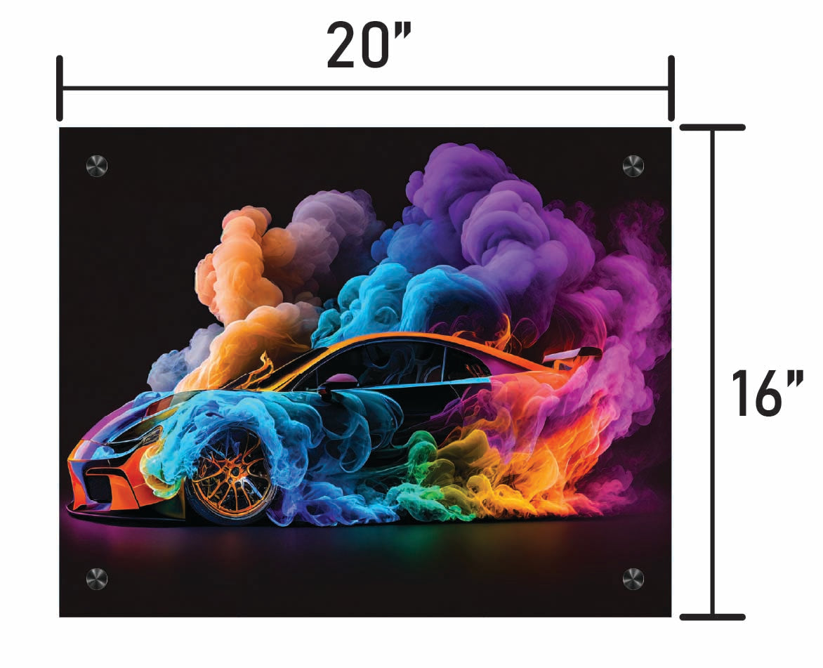 Colorful Smoke Car
