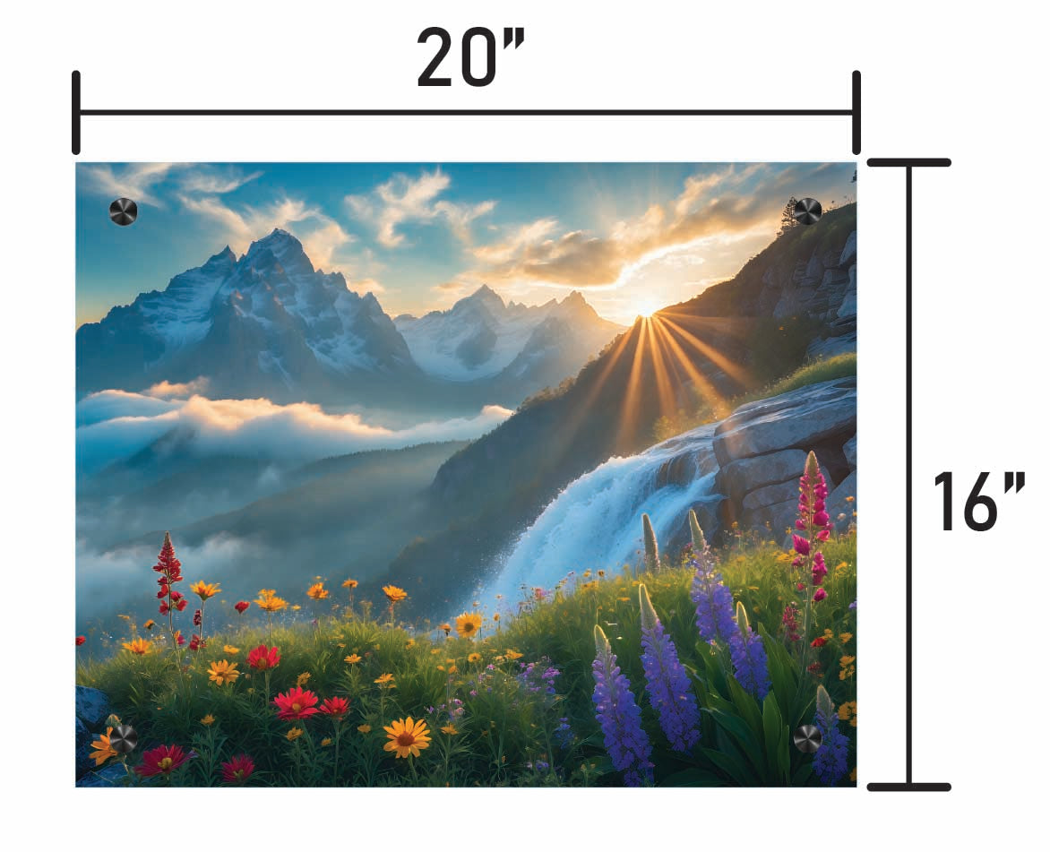 Flowers and Mountains