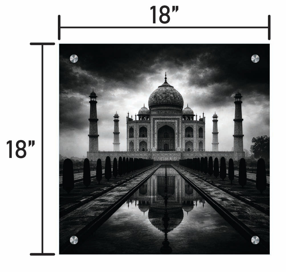 B&W Tah Mahal