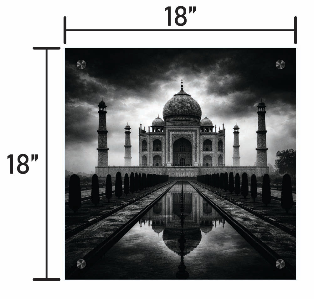 B&W Tah Mahal