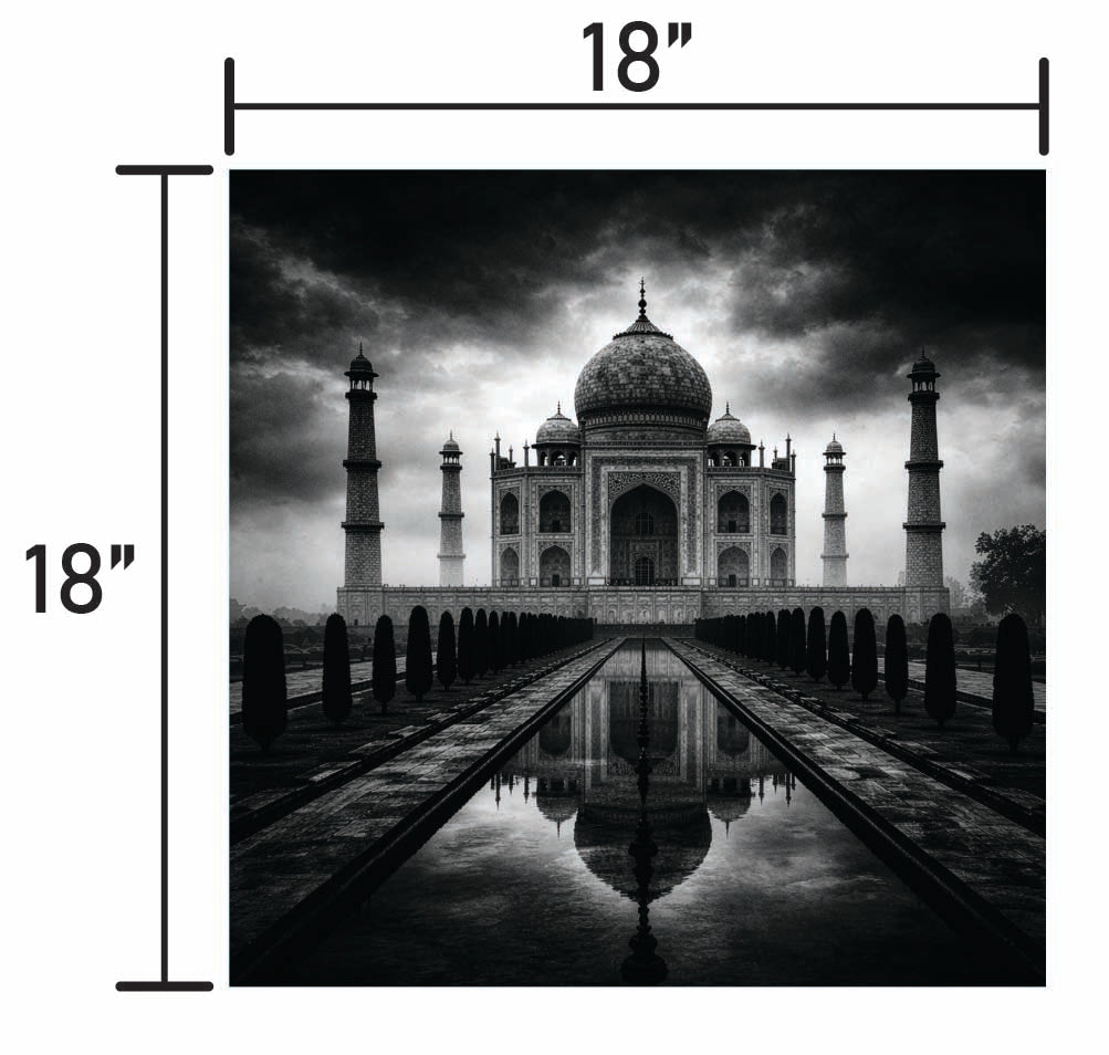 B&W Tah Mahal