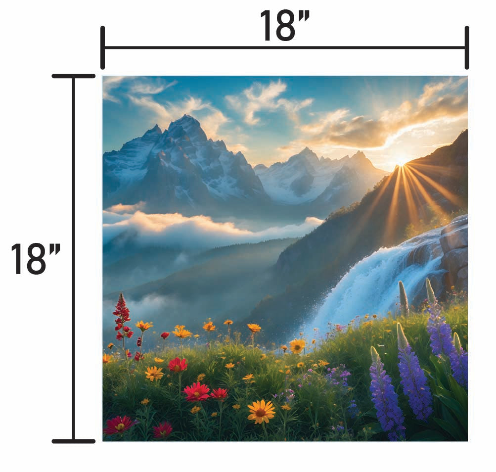 Flowers and Mountains
