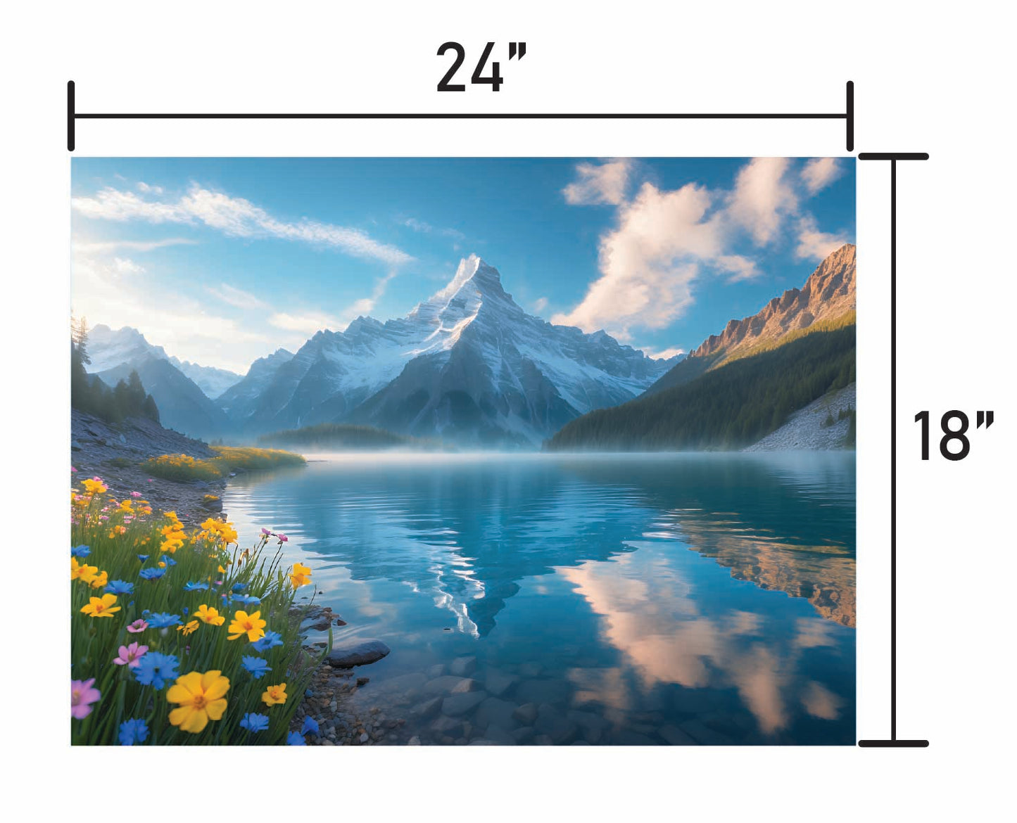 Wildflowers and Mountains