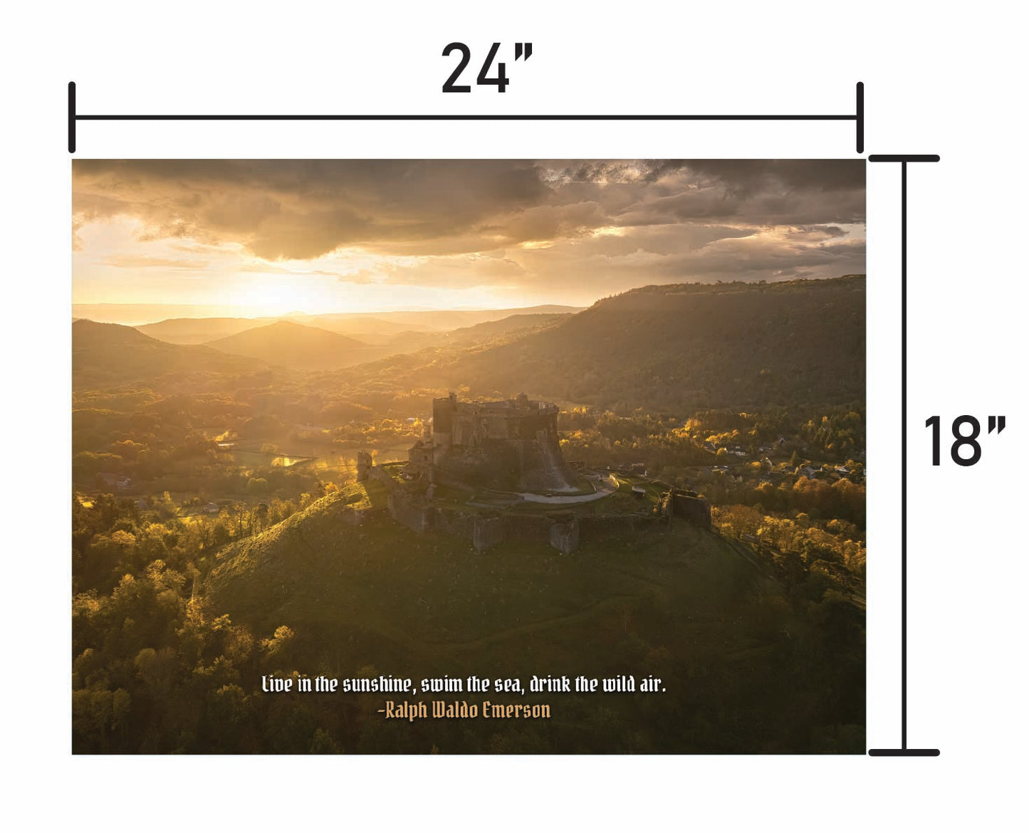 Beneath a Golden Sky  w/ Quote