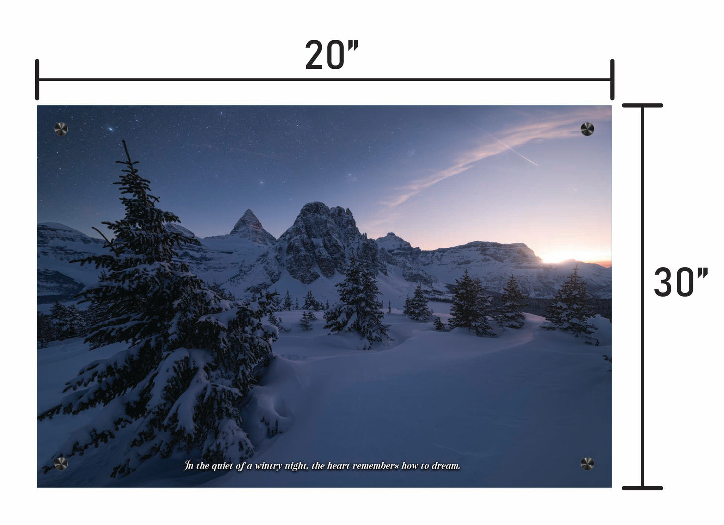 Whispers of a Wintry Night  w/ Quote