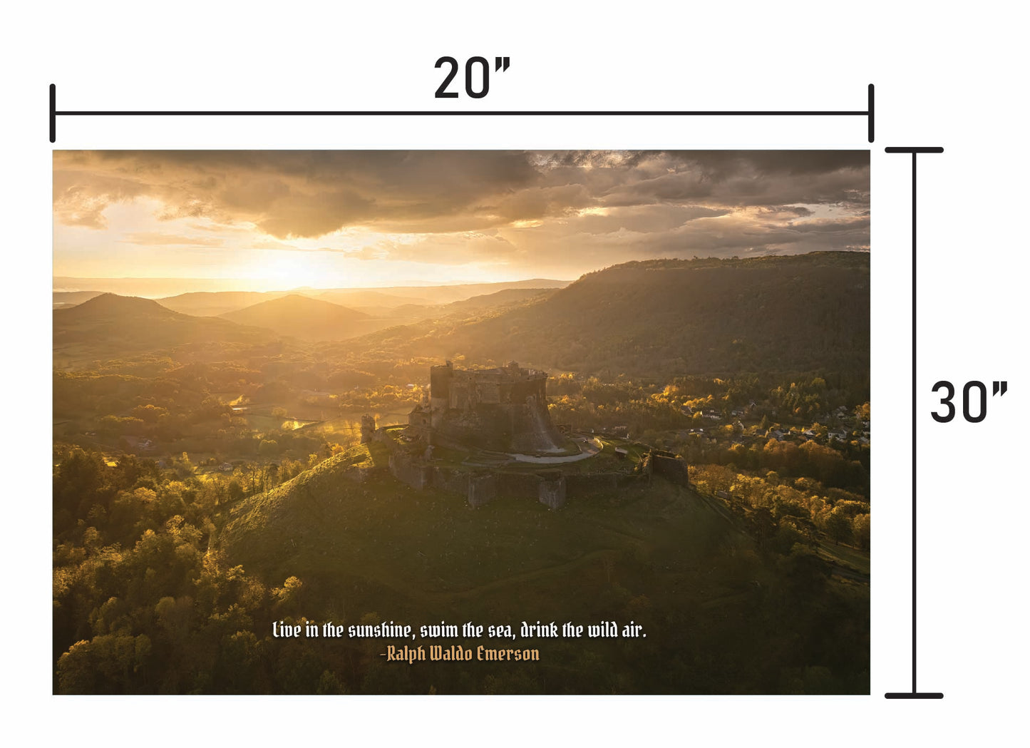 Beneath a Golden Sky  w/ Quote