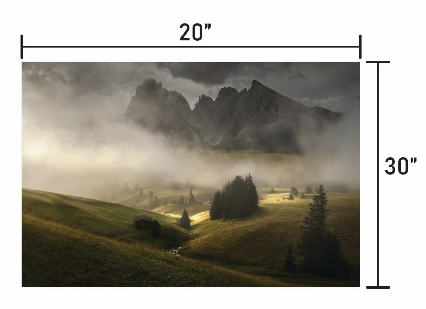 Fog Lifting on Alpe di Siusi