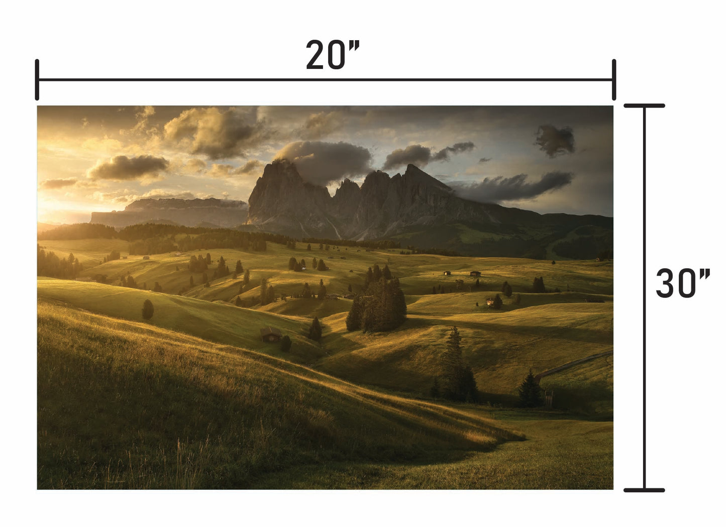 Evening over Sassolungo