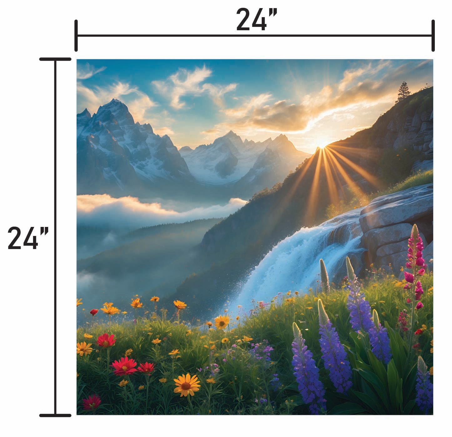 Flowers and Mountains