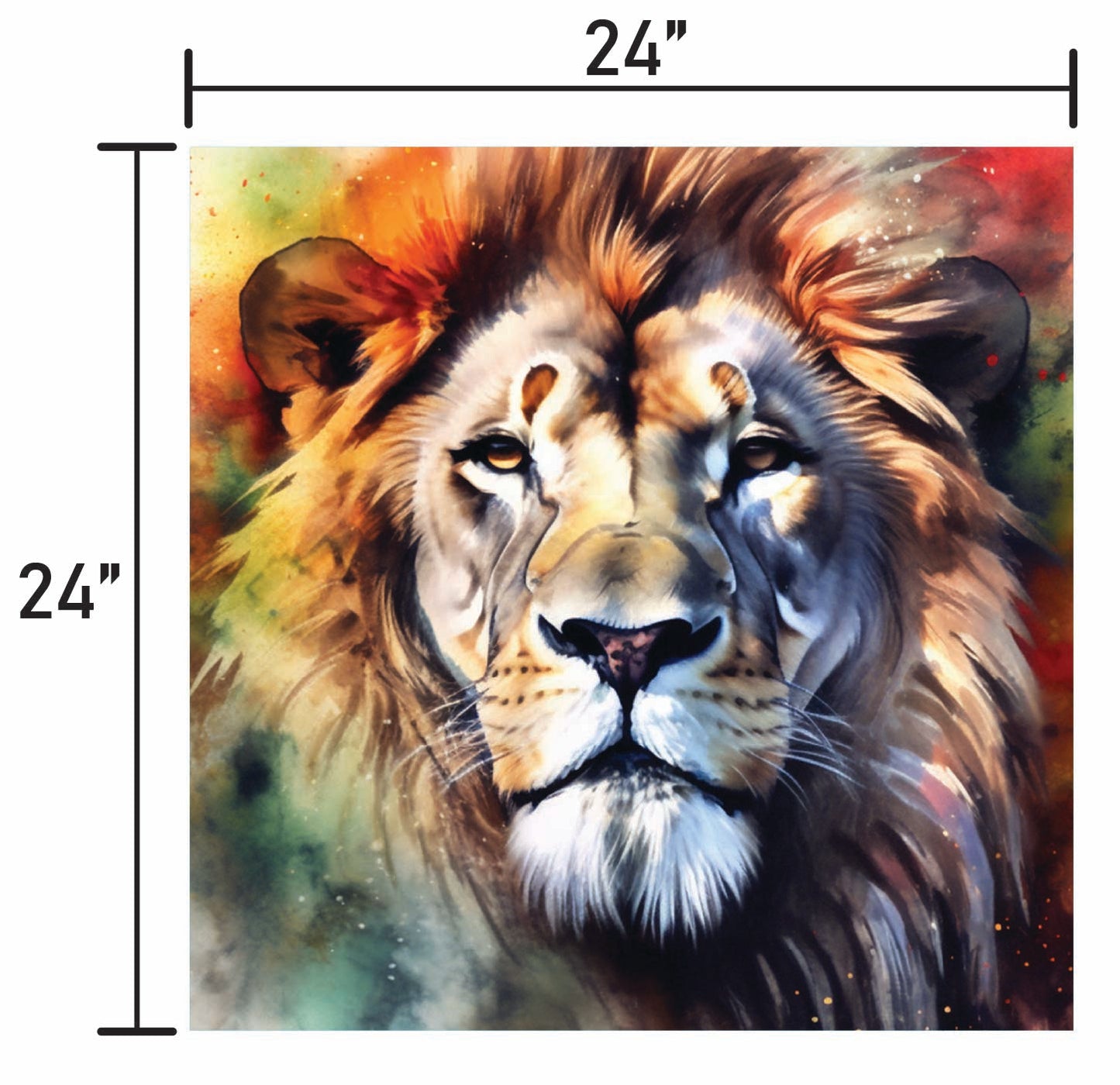Lion Water Color