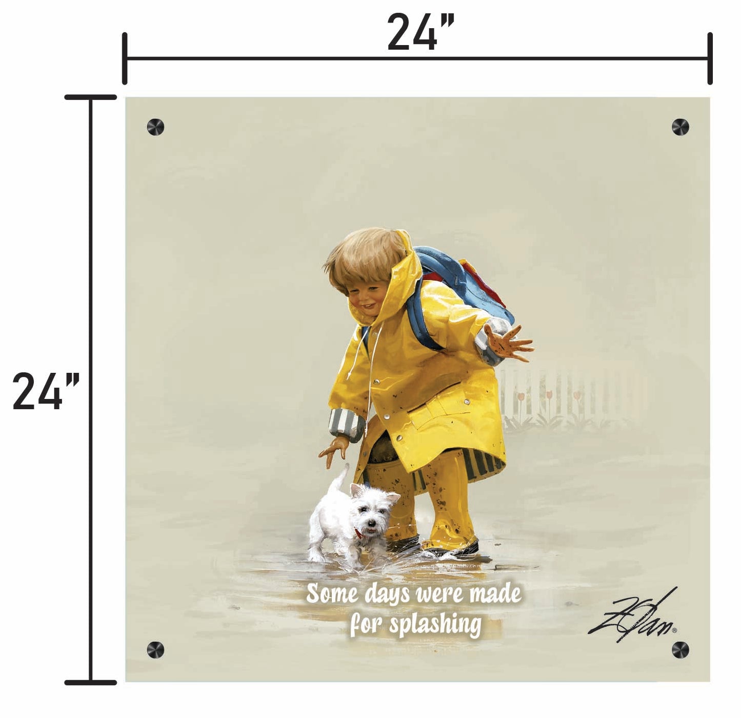 Puddles 'n Splashes w/ Quote