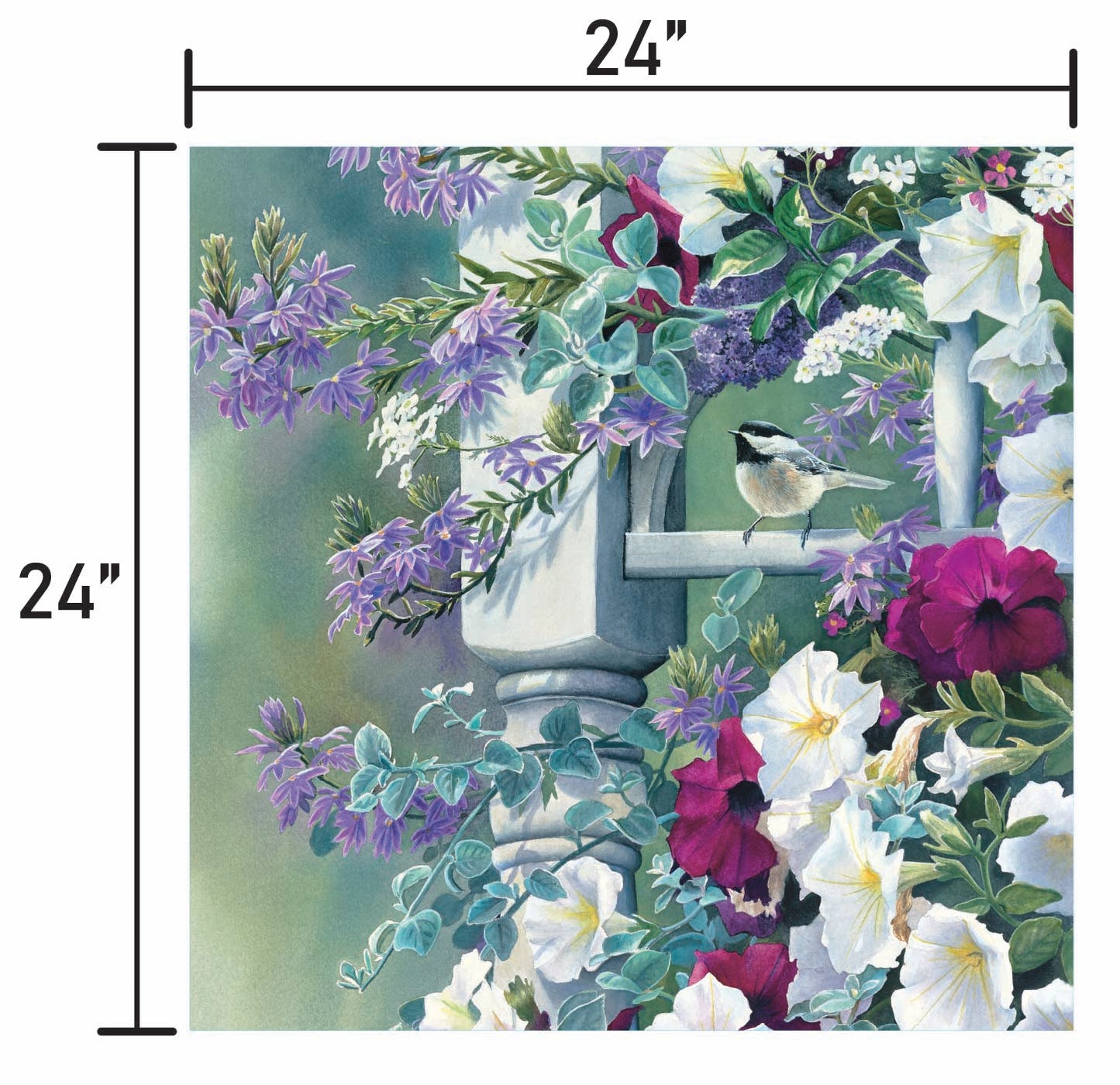 Vintage Garden-Chickadee