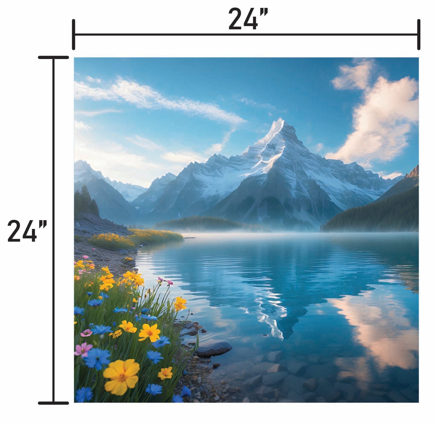 Wildflowers and Mountains