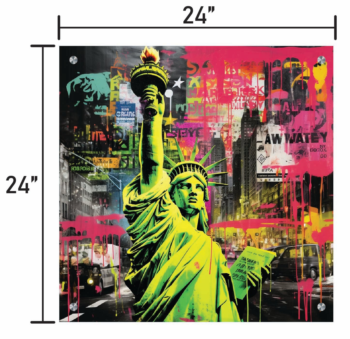 Liberty in Neon Chaos