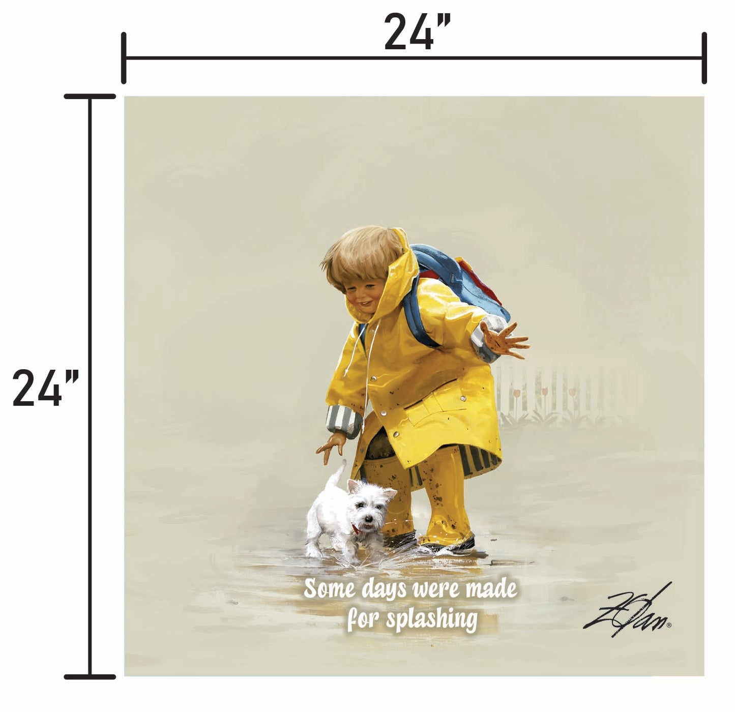 Puddles 'n Splashes w/ Quote