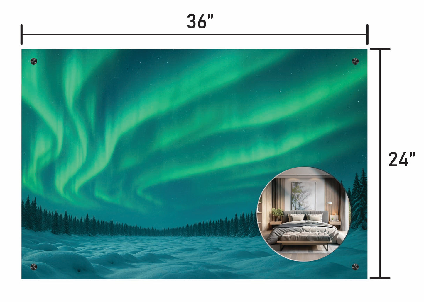 Northern Lights w/ Mirror