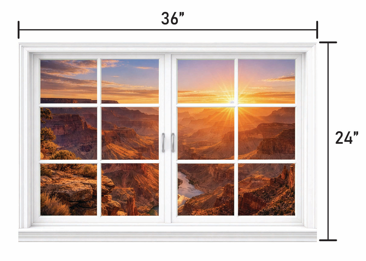 Gran Canyon Morning- Panel Window