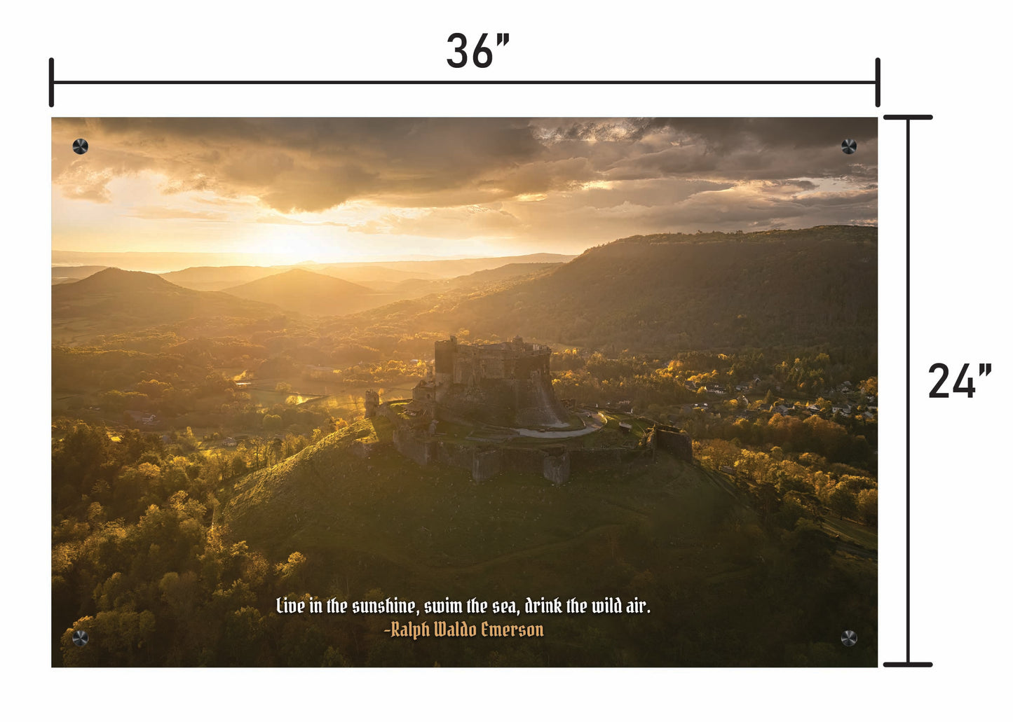 Beneath a Golden Sky  w/ Quote