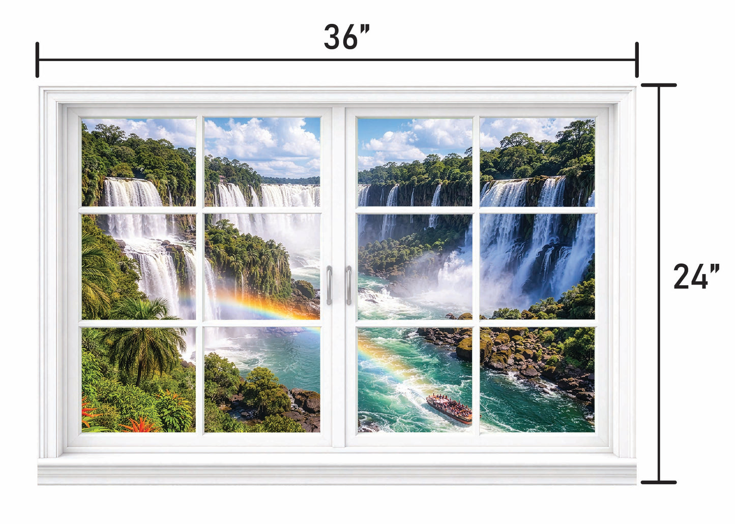 Iguazu Falls Firefly- Panel Window