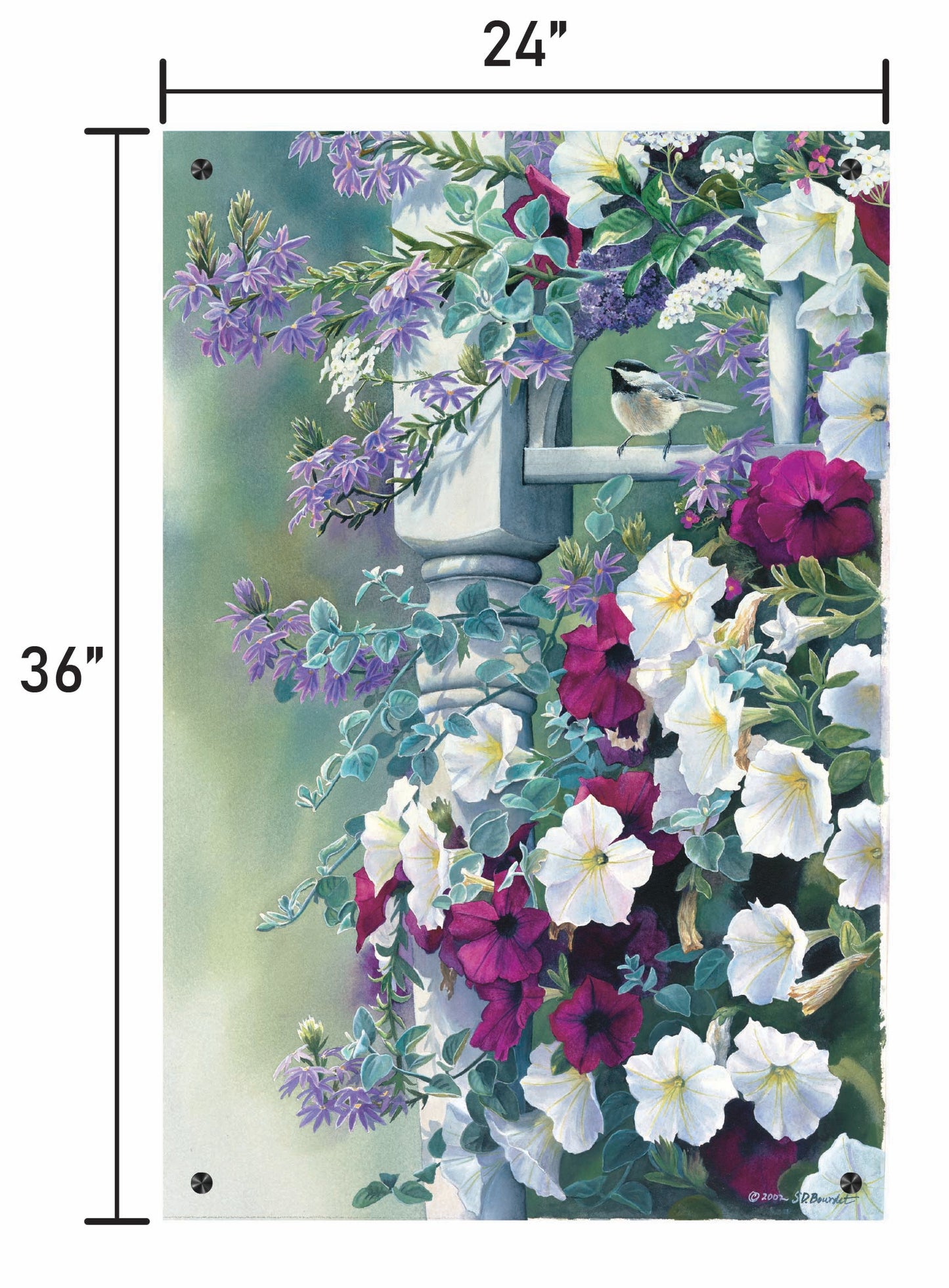 Vintage Garden-Chickadee