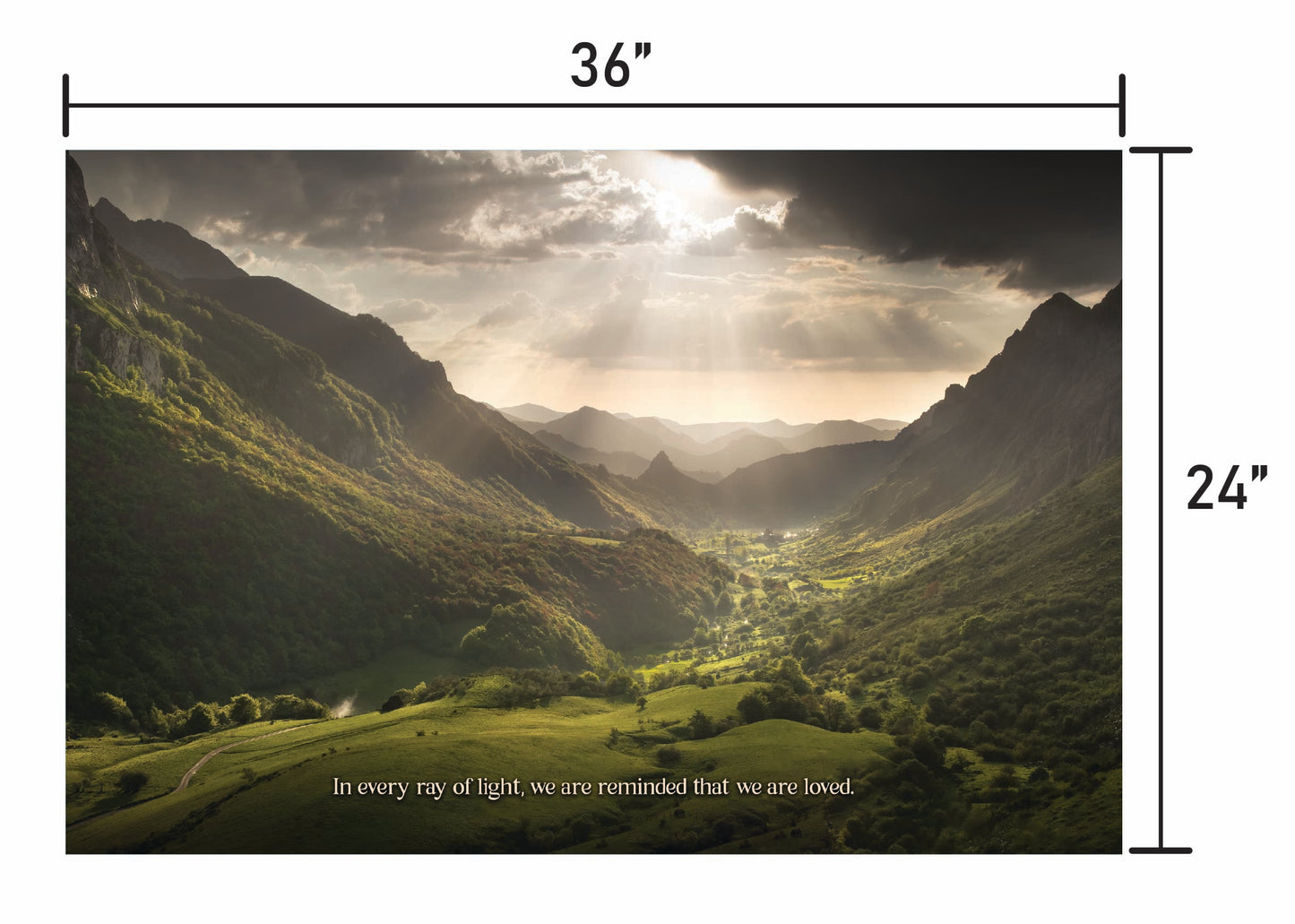 Heaven's Embrace  w/ Quote