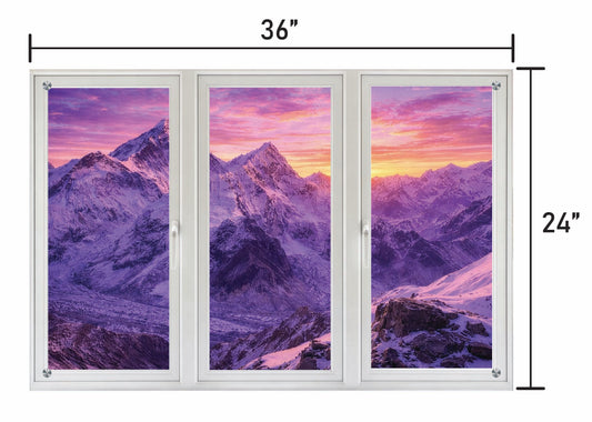 Everest Sunset - Three Panel