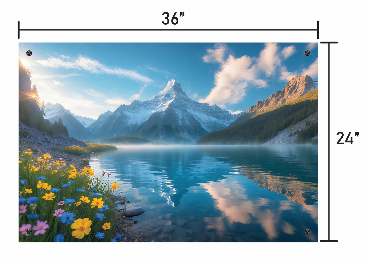 Wildflowers and Mountains