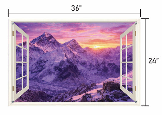 Everest Sunset- Open Hinged