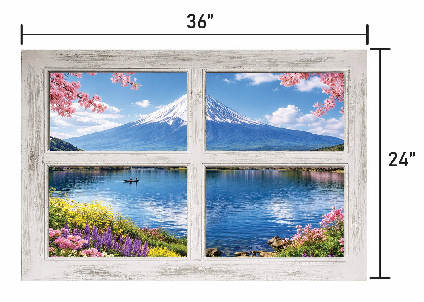 Mont Fuji- Four Panel Window