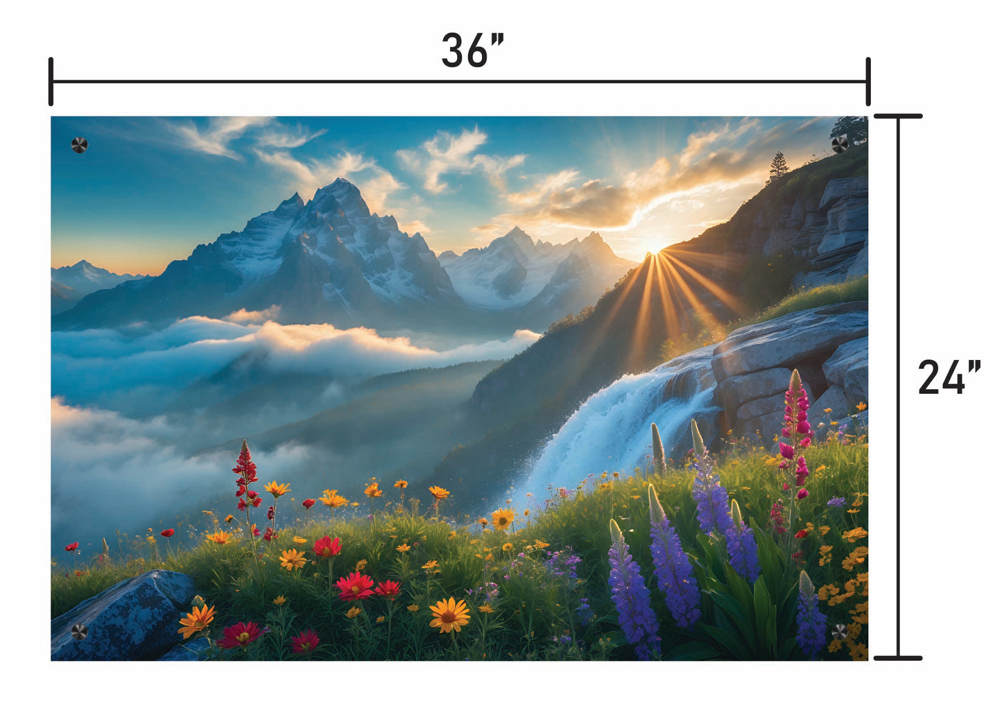 Flowers and Mountains