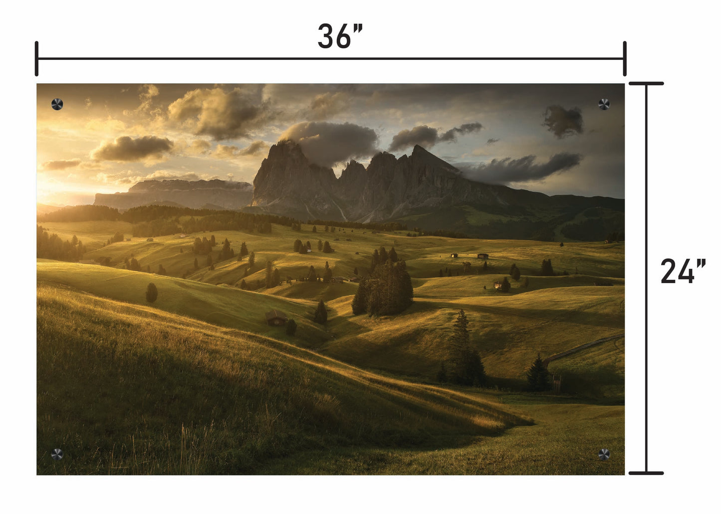 Evening over Sassolungo