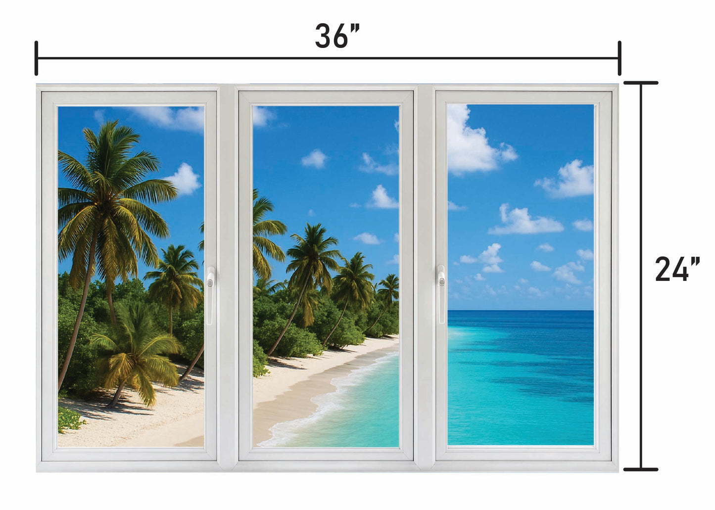 Caribean Window - Three Panel